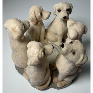 Yellow Labrador Candle Holder Circle of True Friends Continental Creations Inc.
